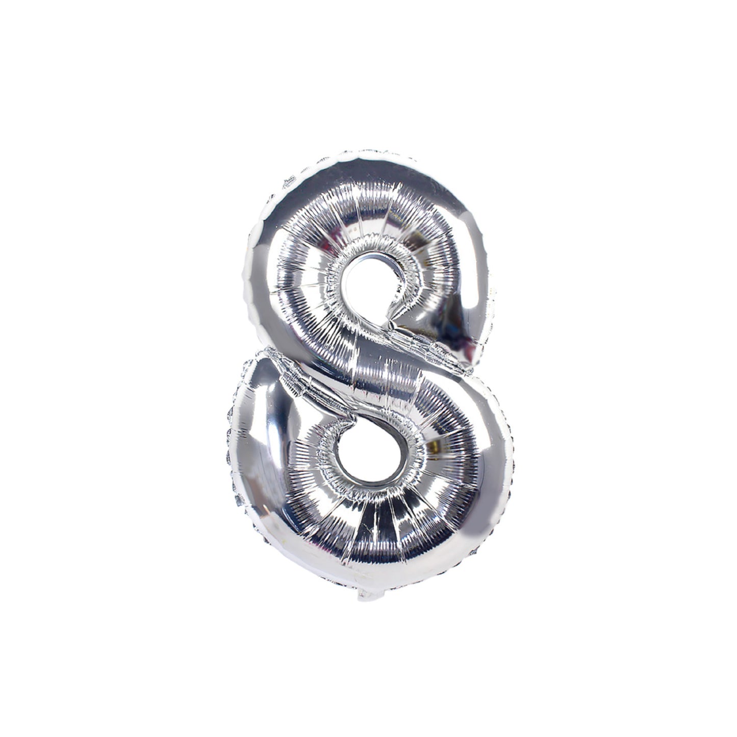 Palloncino in Mylar N.8 Argento - 110 cm