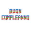 Set 14 Lettere Buon Compleanno Palloncini Mylar Multicolore 40 cm  x 3 m
