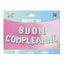 Set 14 Lettere Buon Compleanno Palloncini Mylar Pastello Azzurro 40 cm x 5 m