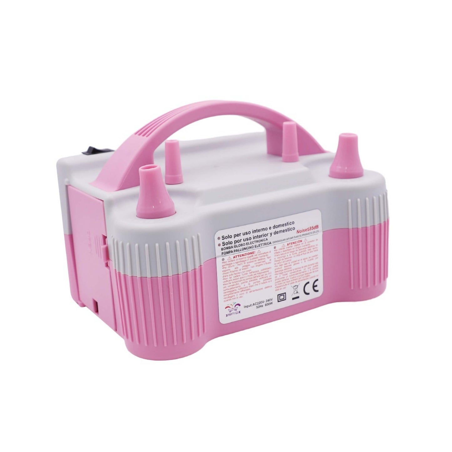 Pompa Elettrica a Doppia Uscita Rosa e Grigio con Modalità Continua e Touch-On