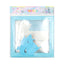 Set 4 Cubi Trasparenti Baby Shower Azzurri 30x30 cm