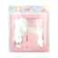 Set 4 Cubi Trasparenti Baby Shower Rosa 30x30 cm