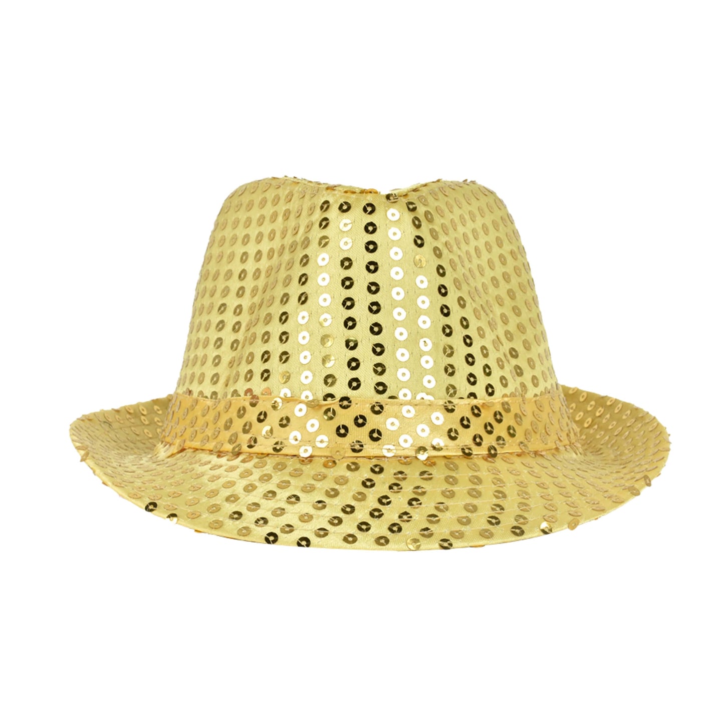 CAPPELLO CON PAILLETTES ORO