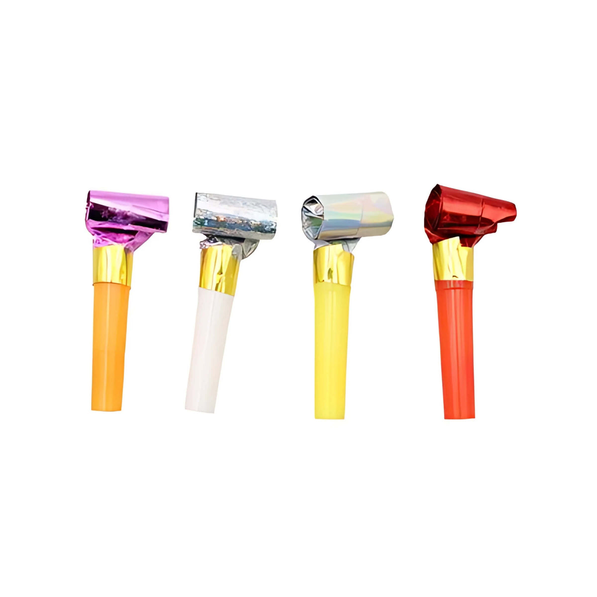 6 Trombette Party Colorate 6 cm in Busta