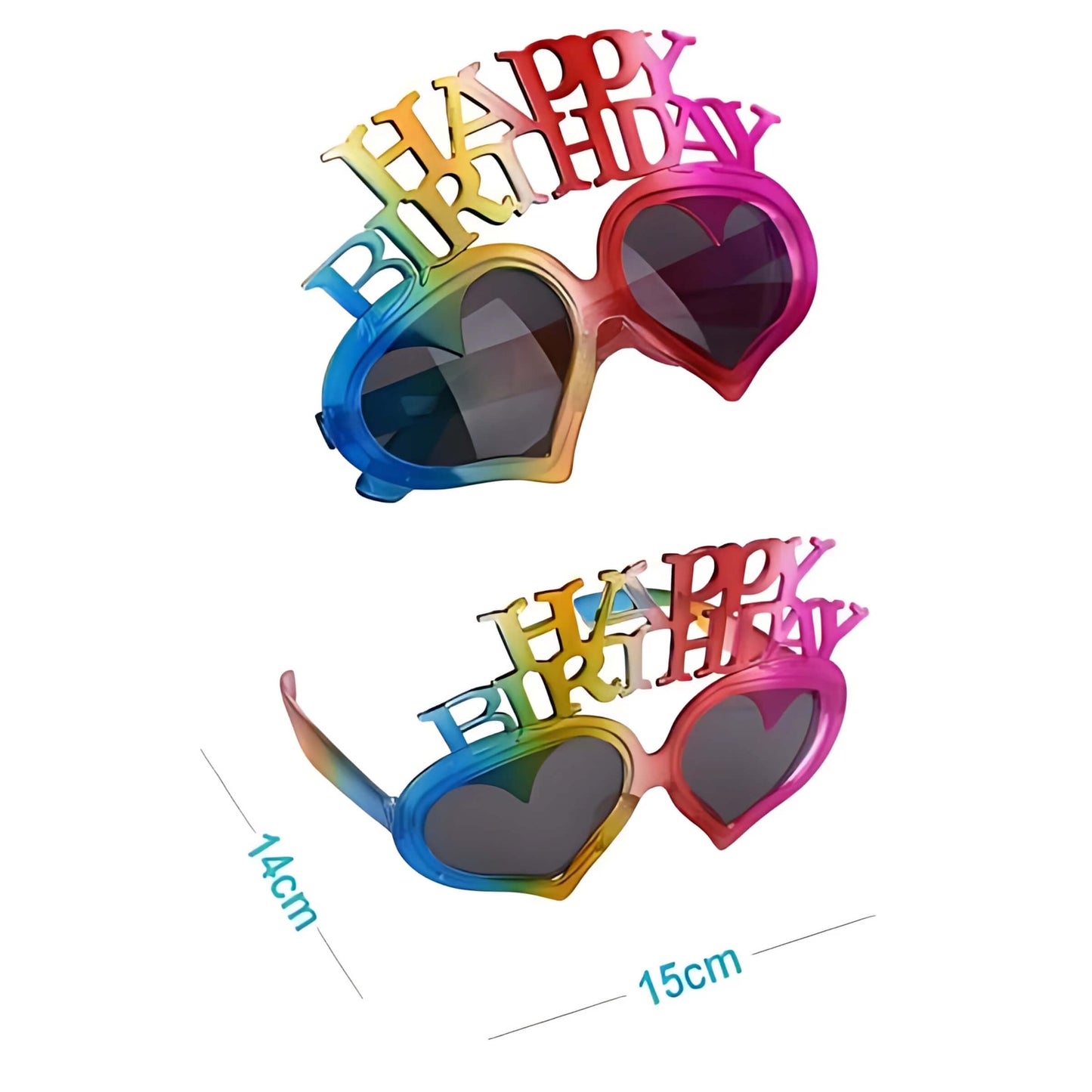 OCCHIALI HAPPY BIRTHDAY ARCOBALENO