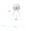 1 COCCARDA FIOCCO SVELTO 50 mm STRIP BIANCO