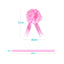 1 COCCARDA FIOCCO SVELTO 50 mm STRIP ROSA BABY