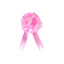 1 COCCARDA FIOCCO SVELTO 50 mm STRIP ROSA BABY