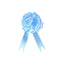 1 COCCARDA FIOCCO SVELTO 50 mm STRIP AZZURRO