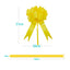 1 COCCARDA FIOCCO SVELTO 50 mm STRIP GIALLO