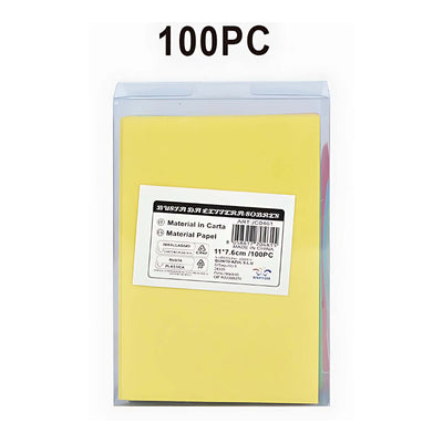 SCATOLA 100 CARTONCINI 210gr + 100 BUSTE 90gr ARCOBALENO F4 - 7,5x11 cm