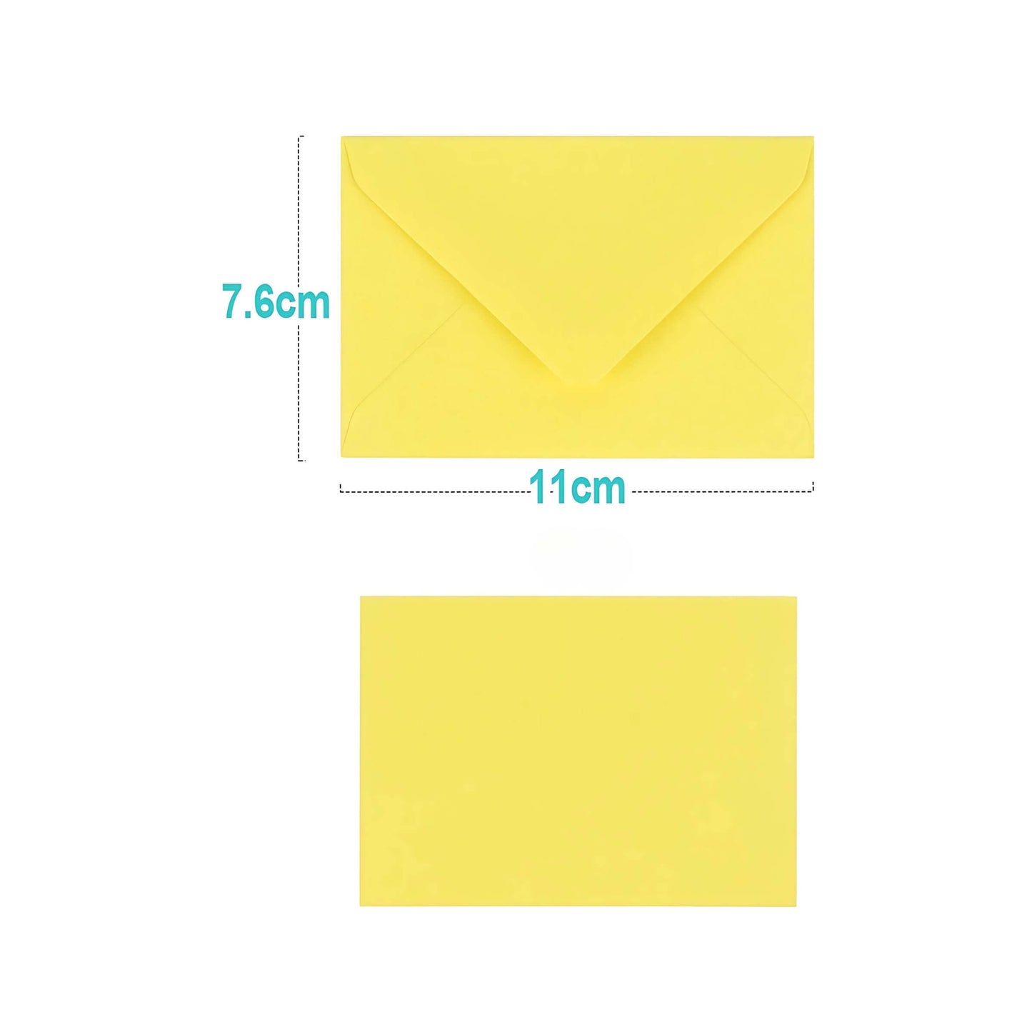 SCATOLA 100 CARTONCINI 210gr + 100 BUSTE 90gr ARCOBALENO F4 - 7,5x11 cm