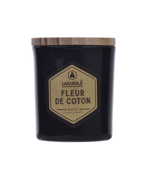 CANDELA LAGUIOLE VETRO & FRAGANZA - FIORI DI COTONE 100g