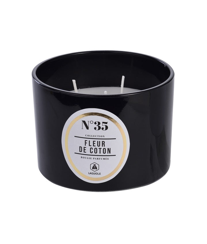 CANDELA LAGUIOLE VETRO & FRAGANZA - FIORI DI COTONE 260g