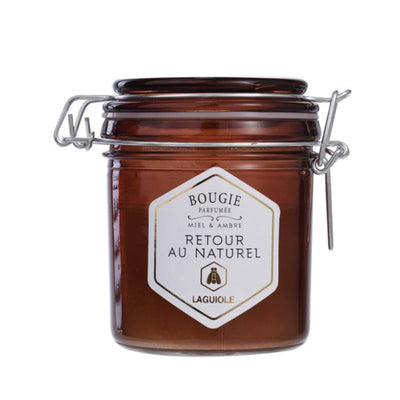 CANDELA LAGUIOLE CON COPERCHIO A CERNIERA MIELE E AMBRA 150g - 40269811