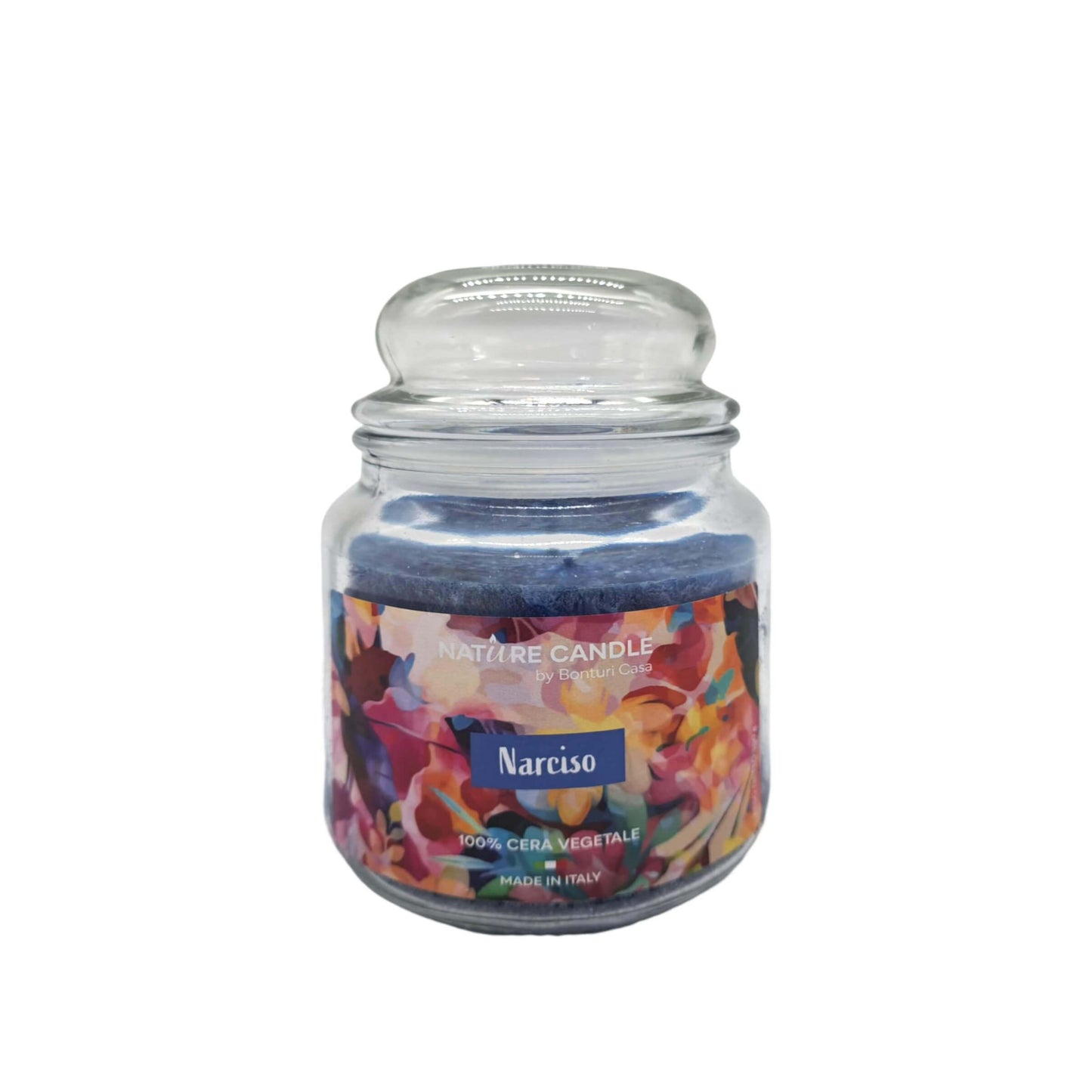 Candela Nature Candle Petali Narciso 380g, note di Osmanto, Neroli e Vetiver