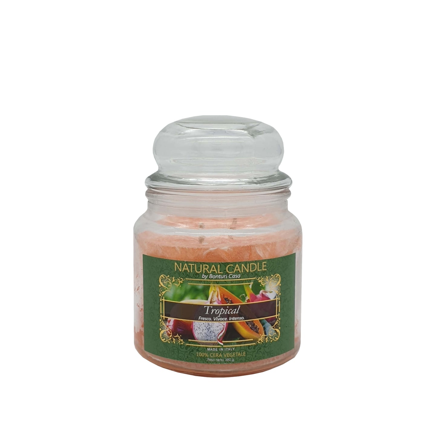 NATURE CANDLE TUTTI I FRUTTI - CANDELA 380g TROPICAL