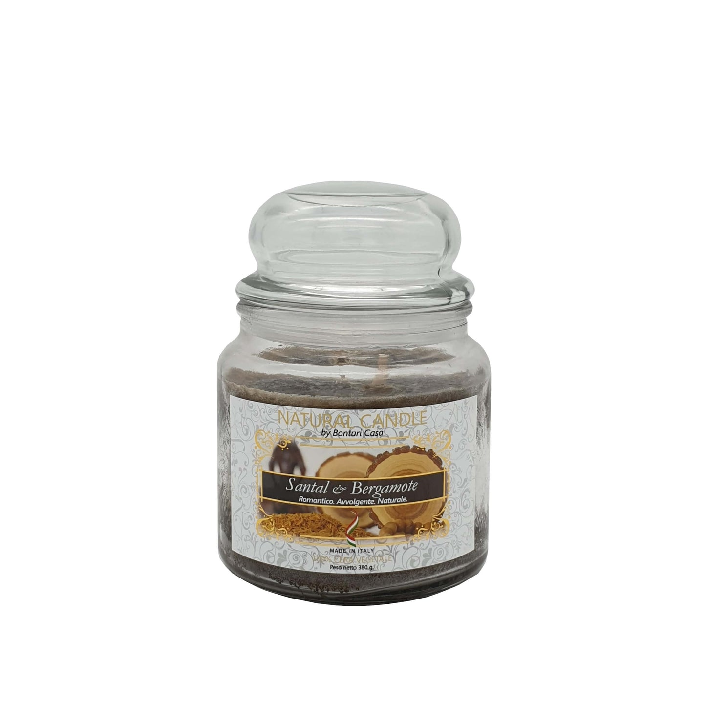 NATURE CANDLE ROMANTICA - CANDELA 90g SANTAL & BERGAMOT