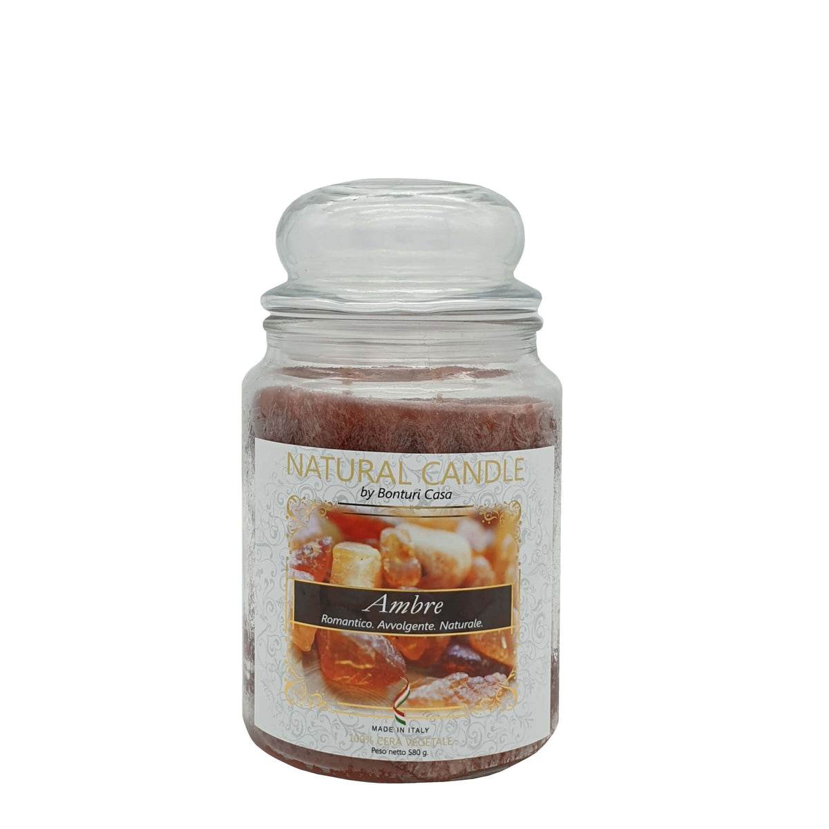 NATURE CANDLE ROMANTICA - CANDELA 580g AMBRE