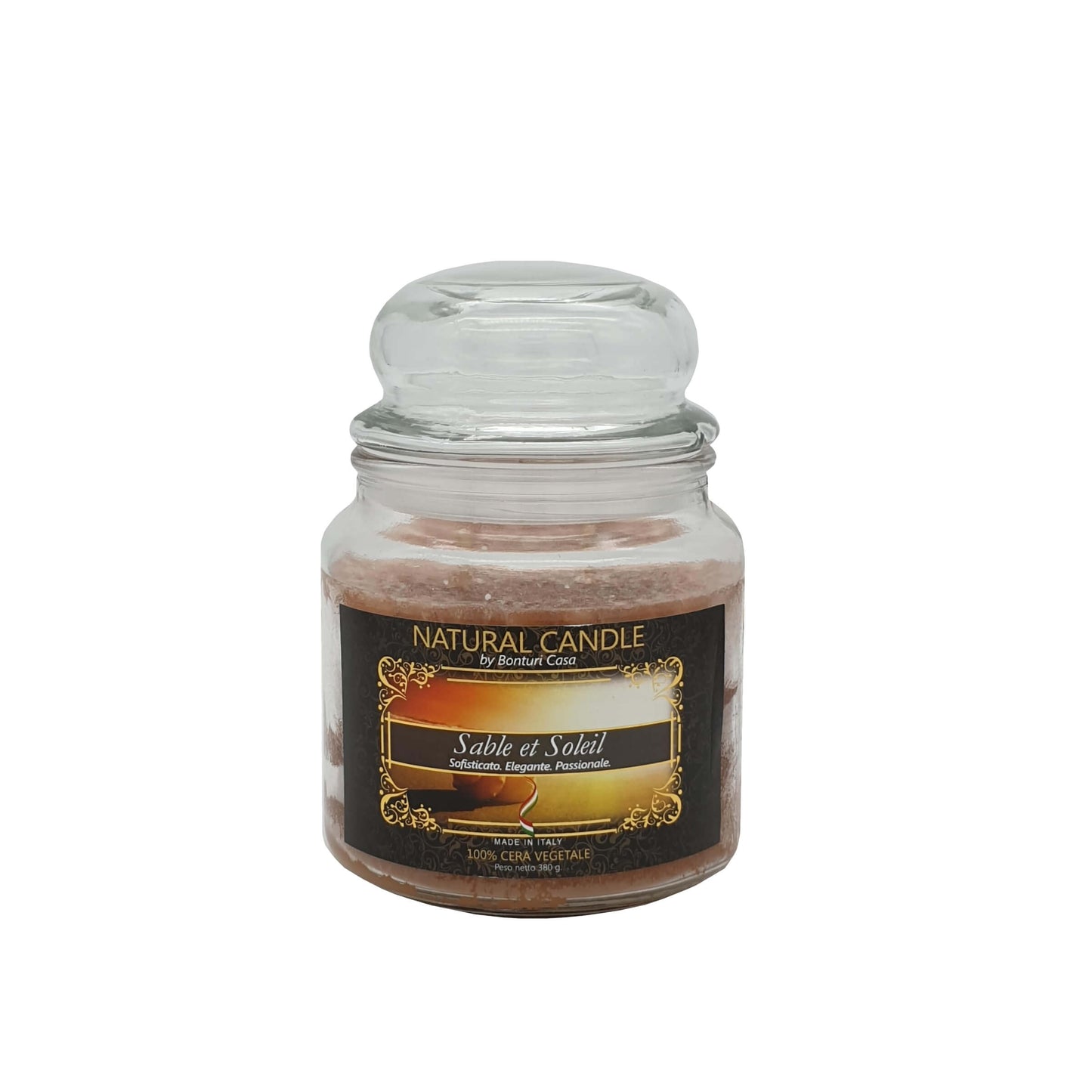 NATURE CANDLE PASSION - CANDELA 380g SABLE ET SOLEIL