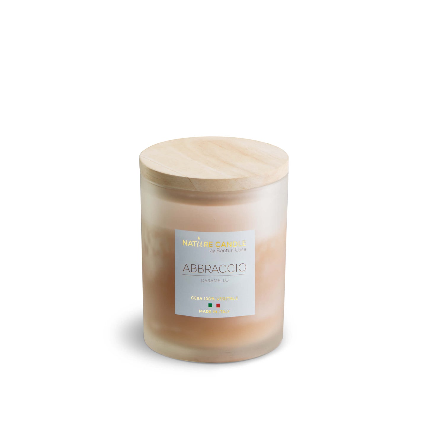 Candela Nature Candle Amati Abbraccio Caramello 200g