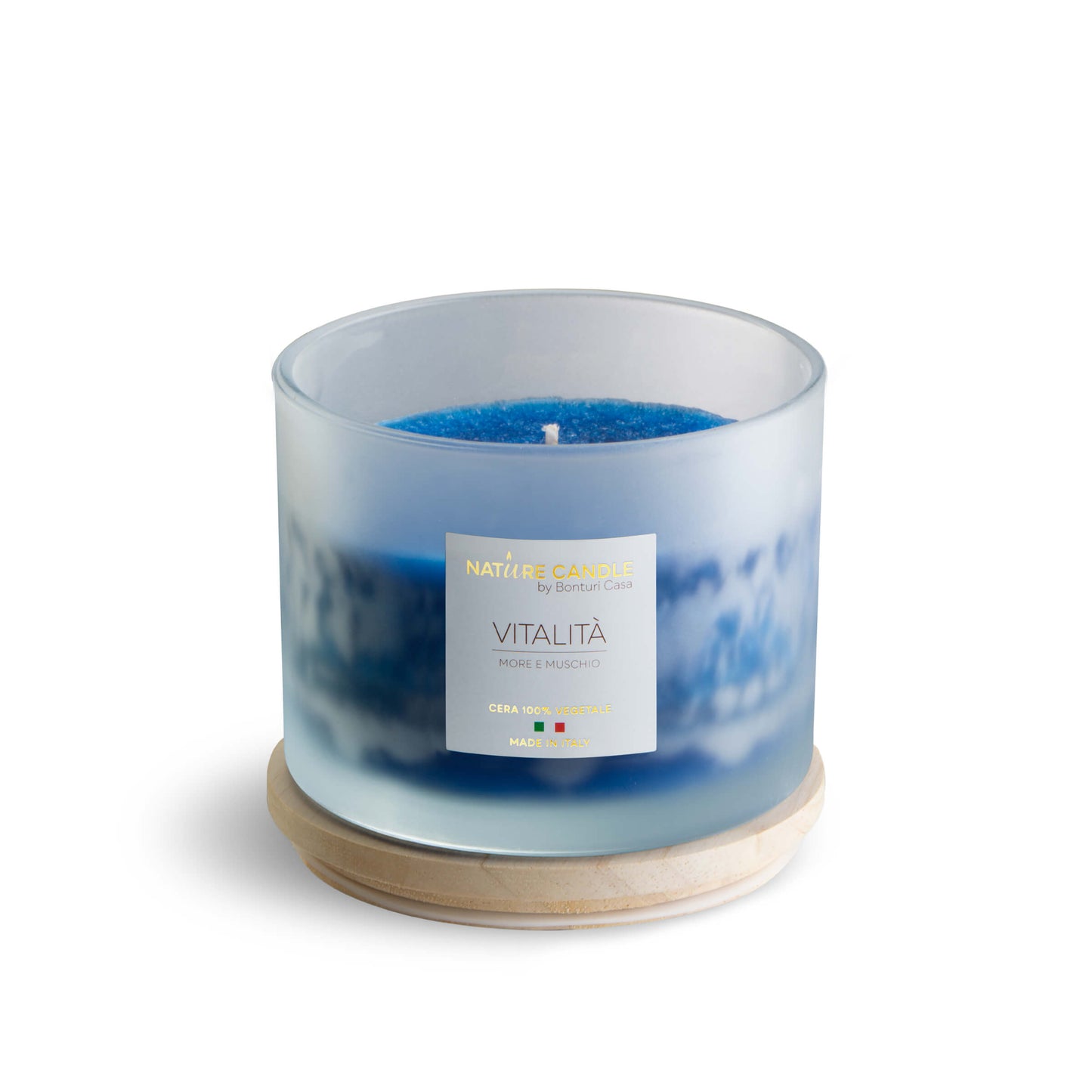 NATURE CANDLE LINEA AMATI - CANDELA 380g VITALITA' - MORE E MUSCHIO