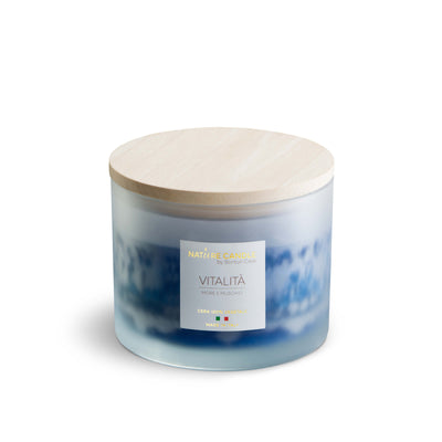 NATURE CANDLE LINEA AMATI - CANDELA 380g VITALITA' - MORE E MUSCHIO