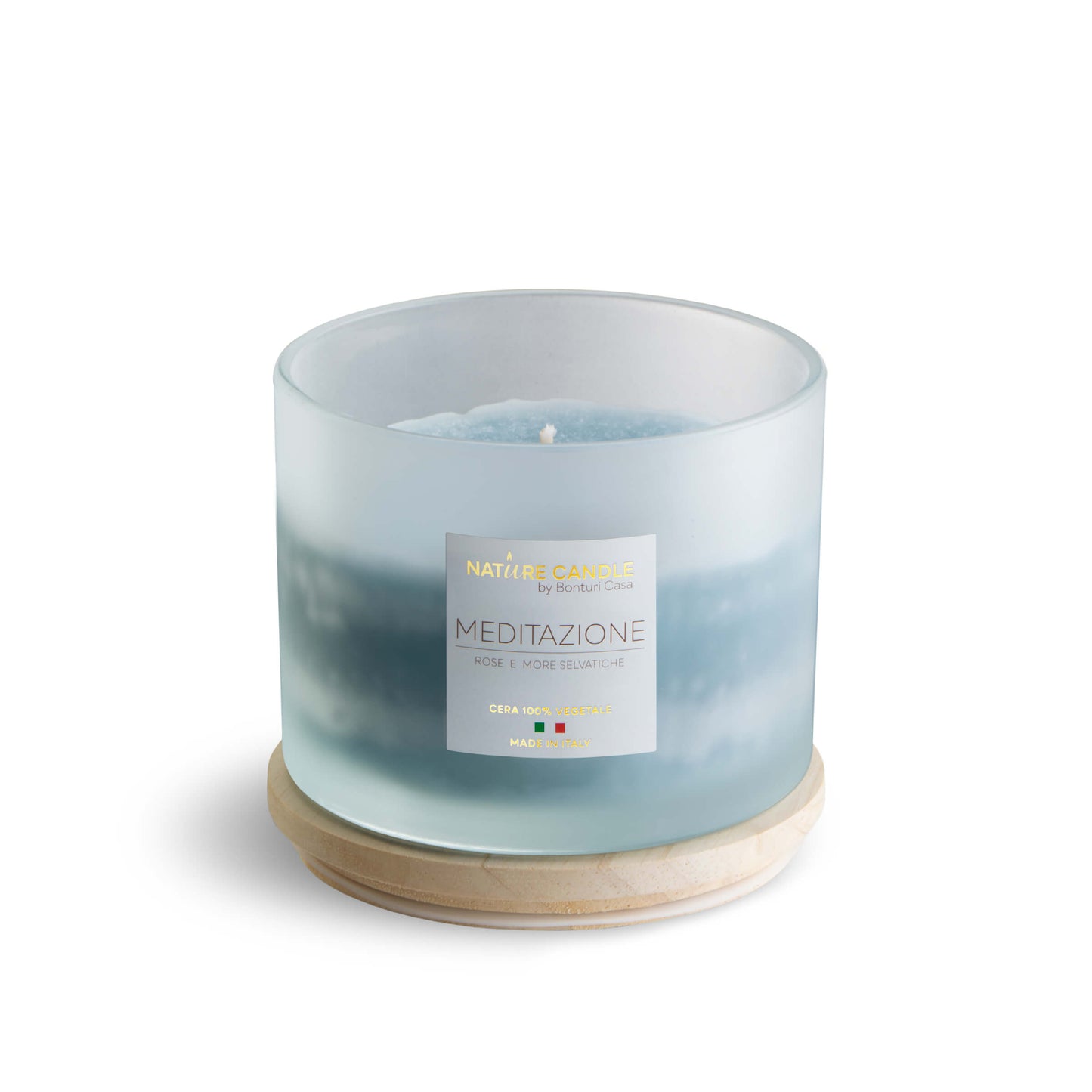 NATURE CANDLE LINEA AMATI - CANDELA 380g MEDITAZIONE - ROSE E MORE SELVATICHE