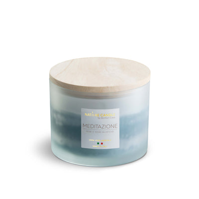NATURE CANDLE LINEA AMATI - CANDELA 380g MEDITAZIONE - ROSE E MORE SELVATICHE