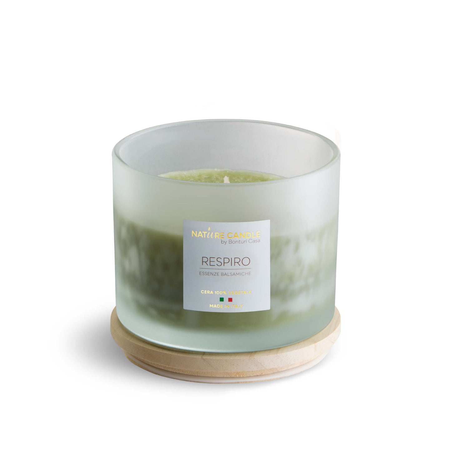 NATURE CANDLE LINEA AMATI - CANDELA 380g RESPIRO - ESSENZE BALSAMICHE