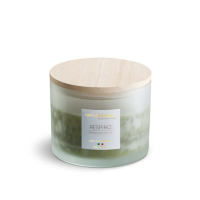 NATURE CANDLE LINEA AMATI - CANDELA 380g RESPIRO - ESSENZE BALSAMICHE