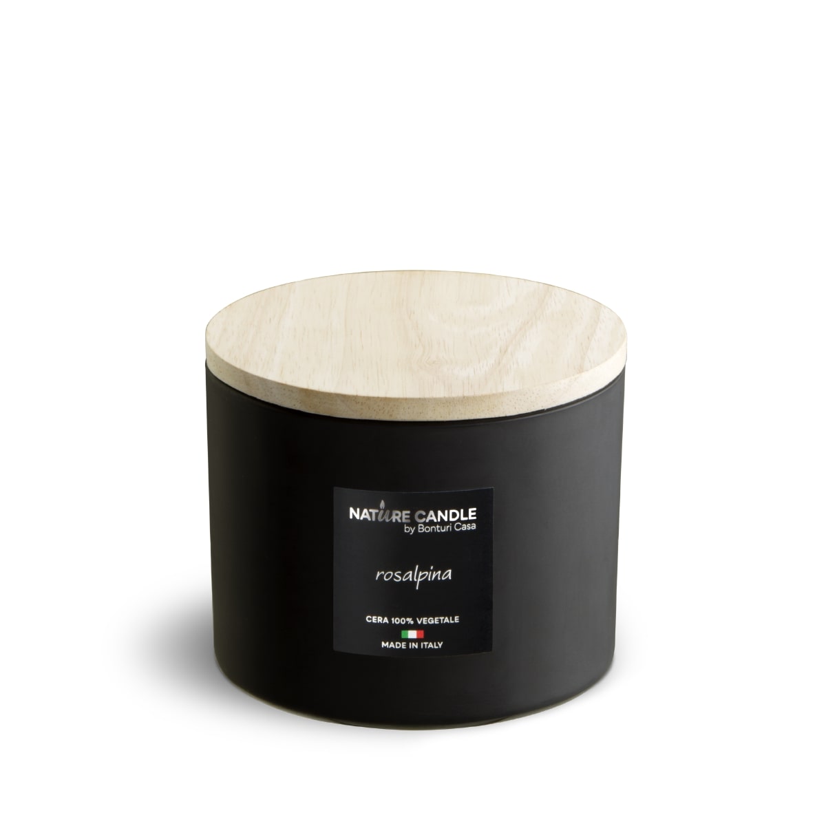 Candela Nature Candle Linea Dolomiti Rosalpina 380g, note di rododendro