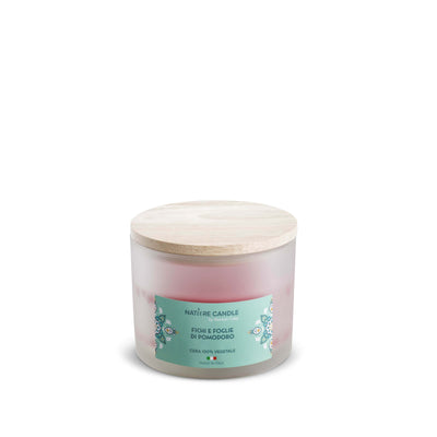Candela Nature Candle Linea Mediterraneo Fichi e Foglie di Pomodoro 380g