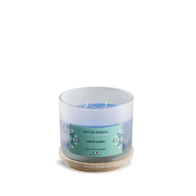 NATURE CANDLE  LINEA MEDITERRANEO - CANDELA 380g MIRTO SARDO
