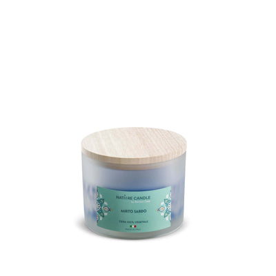 NATURE CANDLE  LINEA MEDITERRANEO - CANDELA 380g MIRTO SARDO