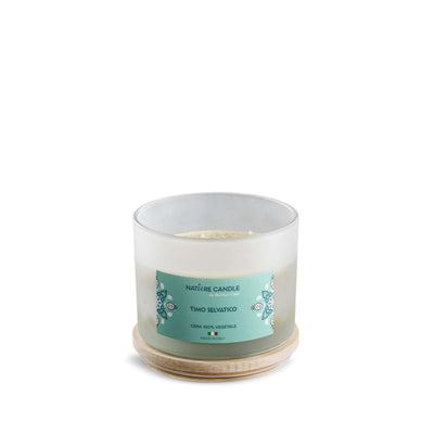 NATURE CANDLE  LINEA MEDITERRANEO - CANDELA 380g TIMO SELVATICO