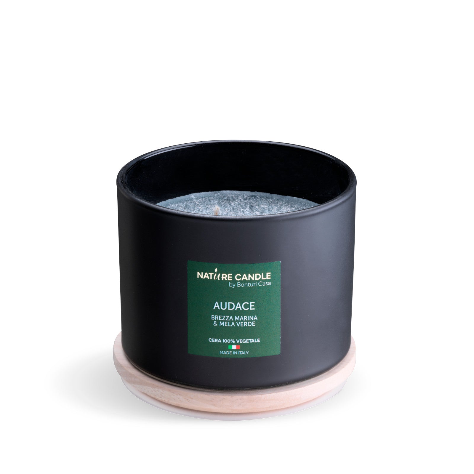 Candela Nature Candle Essenza Audace Brezza Marina e Mela Verde 380g