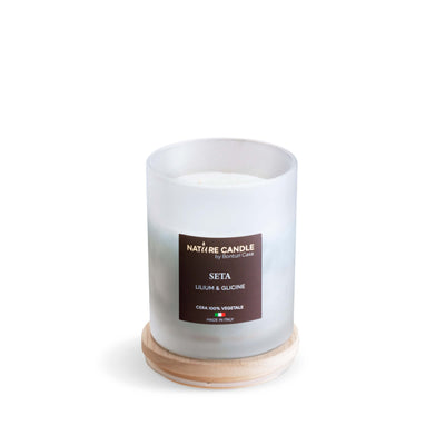 NATURE CANDLE LINEA ATELIER - CANDELA 200g SETA - LILIUM E GLICINE