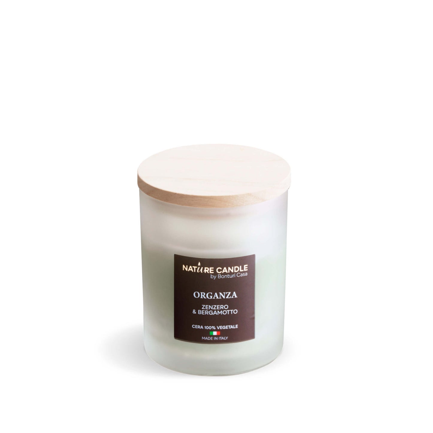 NATURE CANDLE LINEA ATELIER - CANDELA 200g ORGANZA - ZENZERO E BERGAMOTTO