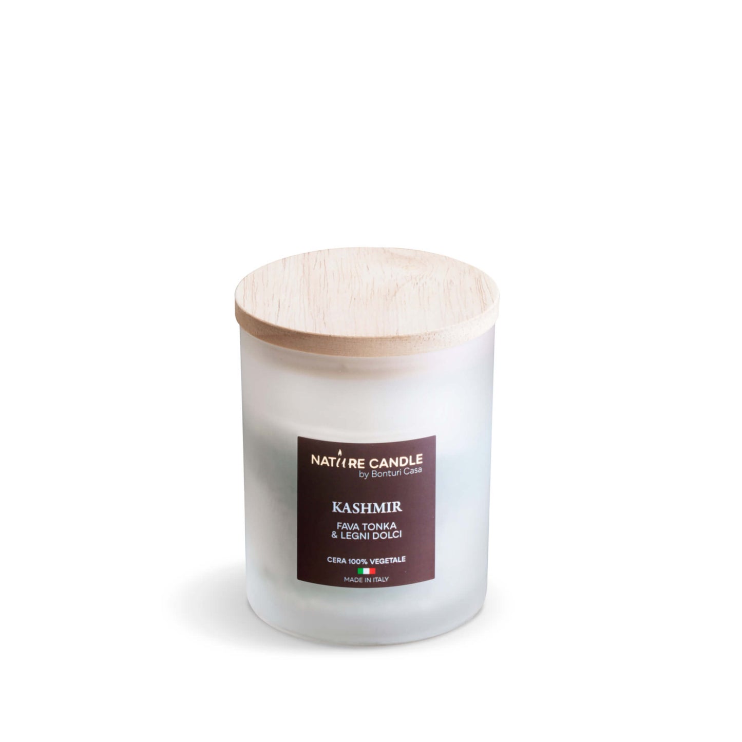 NATURE CANDLE LINEA ATELIER - CANDELA 200g KASHMIR - FAVA TONKA E LEGNI DOLCI