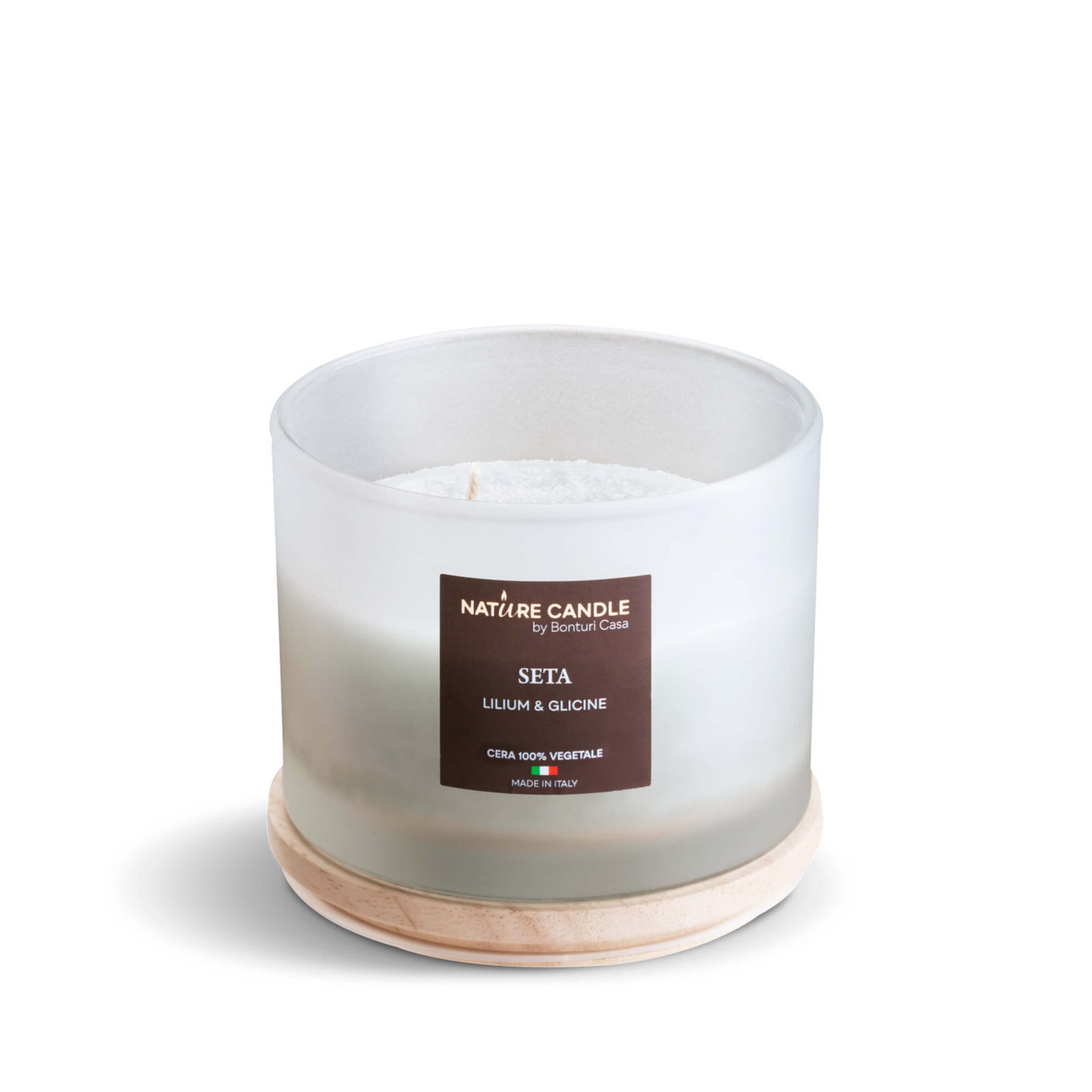 NATURE CANDLE LINEA ATELIER  - CANDELA 380g SETA - LILIUM E GLICINE