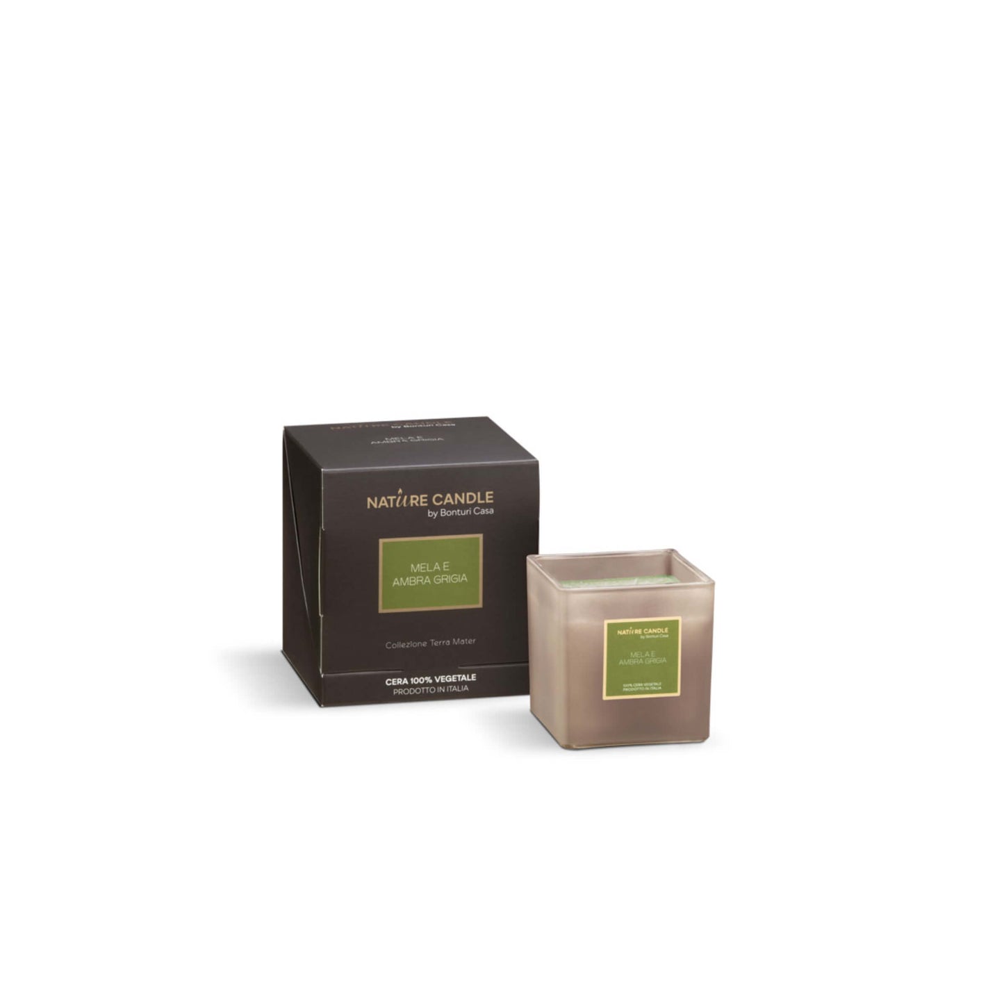 Candela Nature Candle Terra Mater Mela e Ambra Grigia 210g