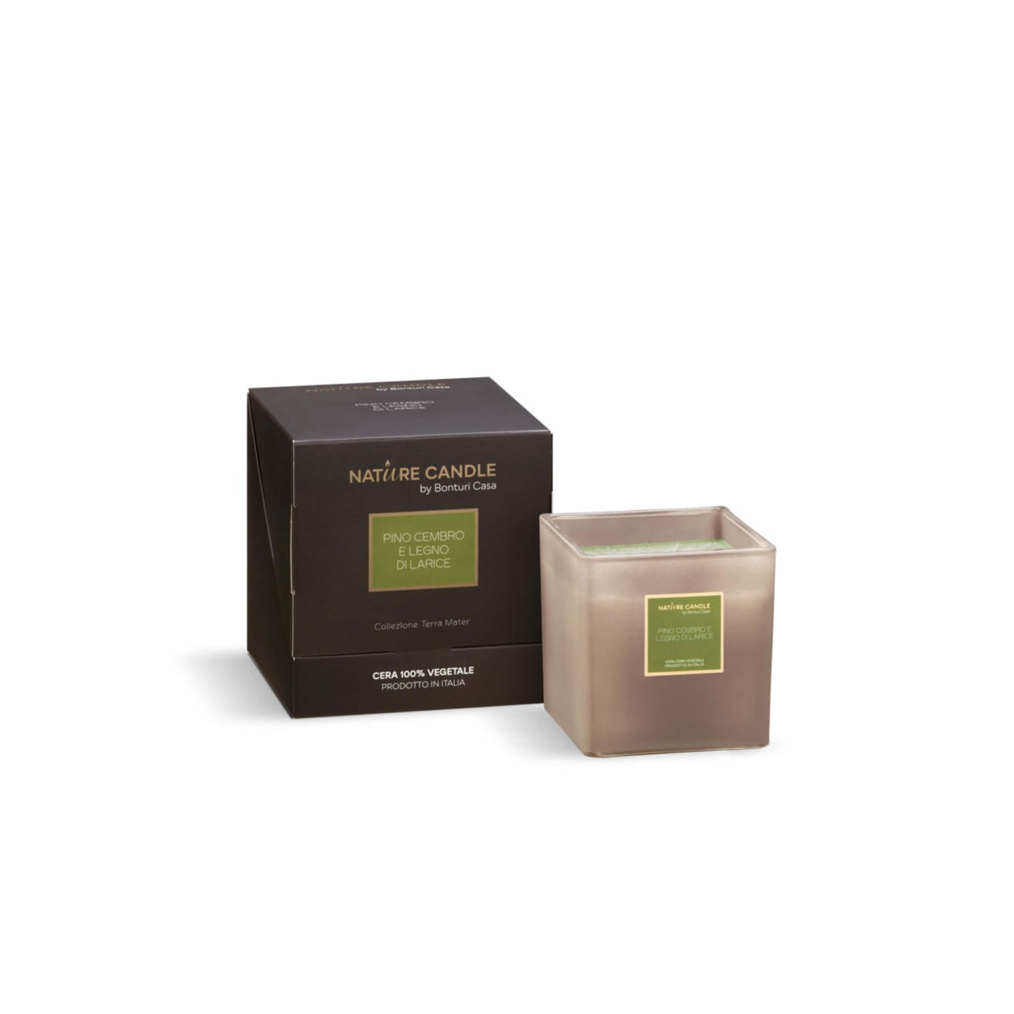 Candela Nature Candle Terra Mater Pino Cembro e Legno di Larice 330g