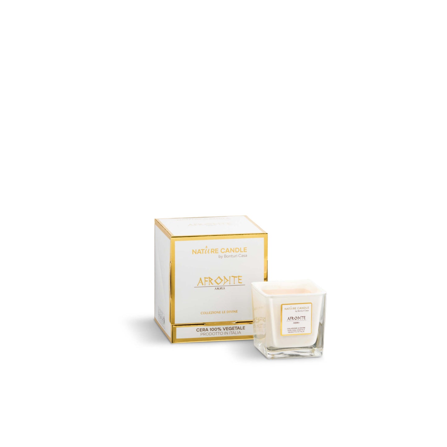 NATURE CANDLE LINEA LE DIVINE - CANDELA 90g AFRODITE - AMBRA
