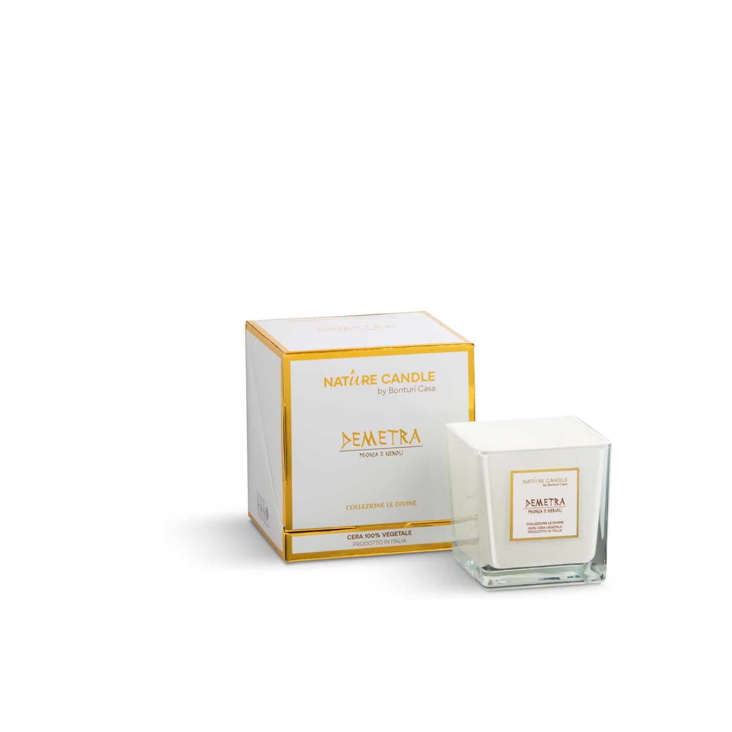 Candela Nature Candle Le Divine Demetra Peonia e Neroli 210g