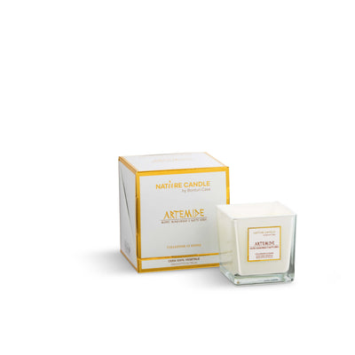 NATURE CANDLE LINEA LE DIVINE - CANDELA 210g ARTEMIDE - MORE, MANDARINO E NOTE VERDI