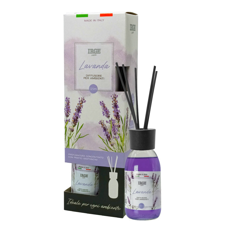 Irge Diffusore Ambiente con Bastoncini Lavanda 125 ml