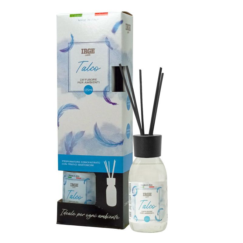 Irge Diffusore Ambiente con Bastoncini Talco 125 ml