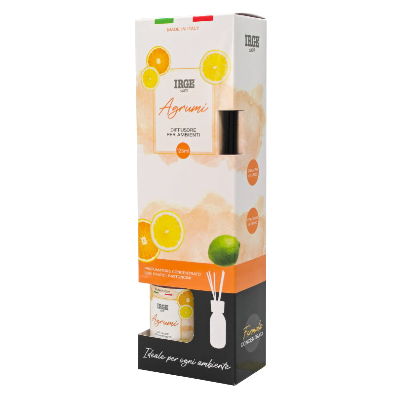 Irge Diffusore Ambiente con Bastoncini Agrumi 125 ml