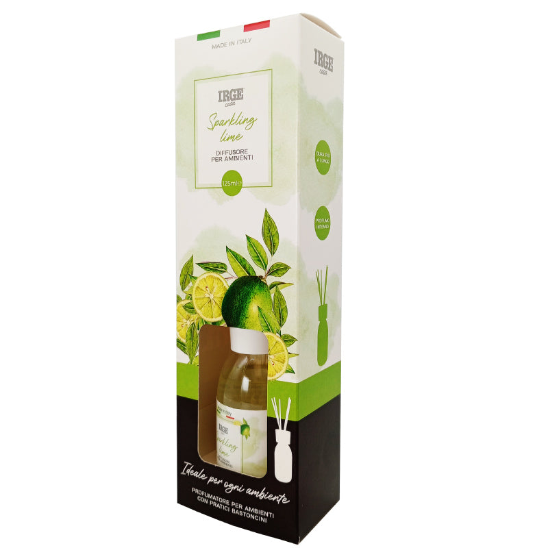 Irge Diffusore Ambiente con Bastoncini Sparkling Lime 125 ml